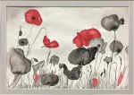 Poppies For Shen -11"x14", Watercolor 2016 - Sold